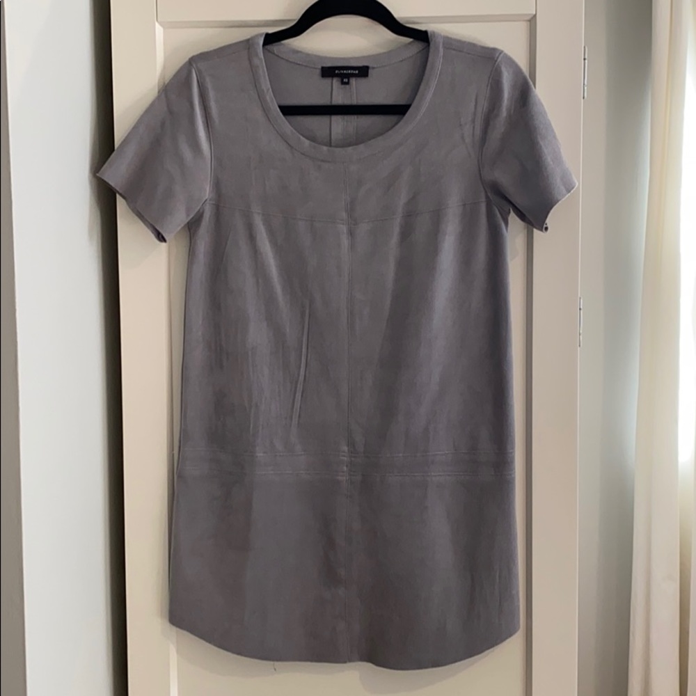 Faux suede dress